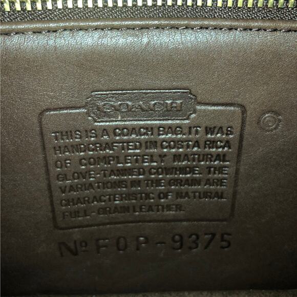LIKE NEW Vintage Coach Dinky Bag 9375 Mahogany Costa Rica 2000 - Picture 10 of 10